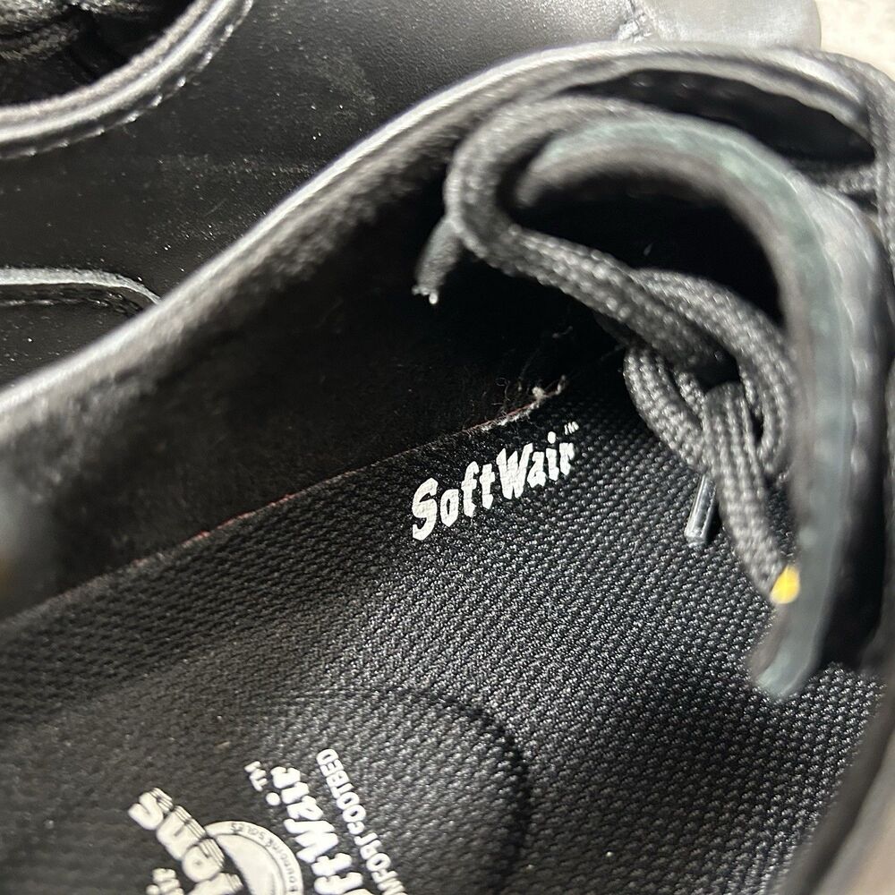 Dr. Martens Audrick 3 Eye Woman’s Size 8 Black Leather Platform Shoes Used - Picture 11 of 12